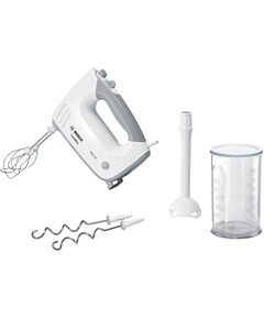 Миксер, bosch hand mixer, ergomixx, 450 w, white