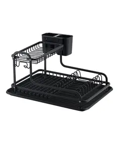 Сушилник за съдове 2 нива luigi ferrero fr-4028ad 43x38.5x22cm,черен