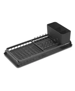 Сушилник за съдове brabantia dark grey, компактен