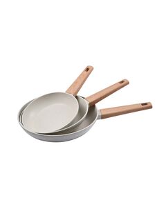 Комплект 3 броя тигани bergner naturally, 18/22/26 см