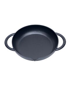 Кръгъл сач с две дръжки surel 24 см чугун черен мат