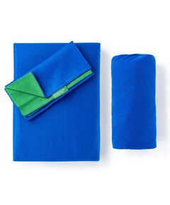 Спален комплект benetton rainbow 3 части двулицеви синьо и зелено