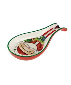 Подложка за лъжица egan christmas, дядо коледа 21х10 см порцелан