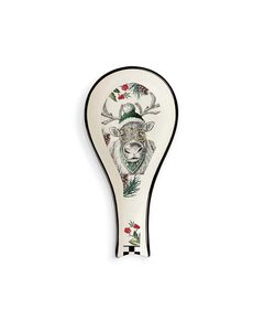 Подложка за лъжица egan christmas, северен елен с очила 21х10 см