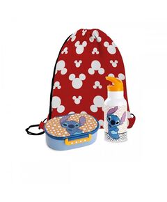 Комплект кутия за обяд, термо бутилка и раница disney, стич