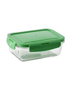 Кутия за съхранение benetton rainbow 1180 мл правоъгълна, зелен капак