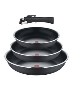 Комплект 3 тигана подвижна дръжка bergner click&cook 18/20/24 см