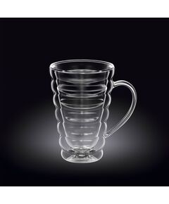 Двустенна чаша за капучино wilmax bubble 300 мл