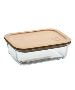 Кутия за съхранение на храна bergner naturally, правоъгълен 1000 мл