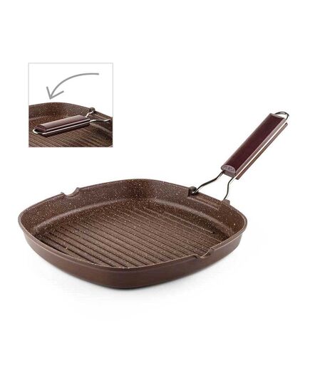 Тиган грил muhler mia mr-2819m 28x28cm, шоколад