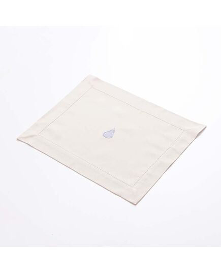 Комплект 4 подложки за маса benetton fruits 45х35см, цвят крем, круши