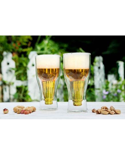 Двустенна чаша за бира vialli design amo 350ml