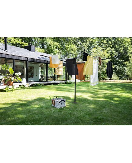Външен простор brabantia lift-o-matic 50m, метален шип за вкопаване, anthracite