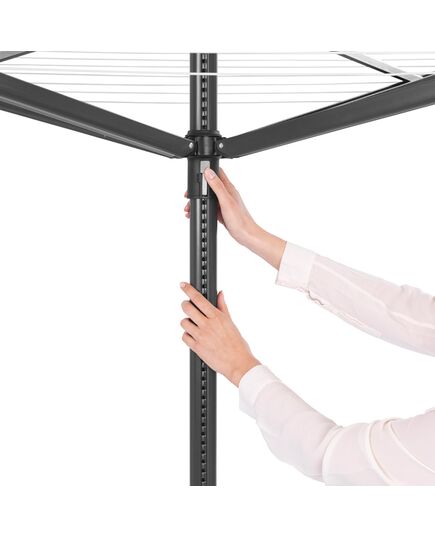 Външен простор brabantia lift-o-matic 50m, метален шип за вкопаване, anthracite