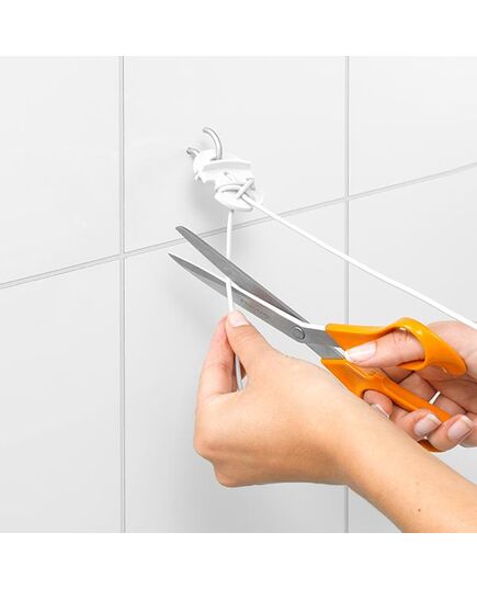 Комплект за простиране brabantia 12m, въжета и аксесоари, white