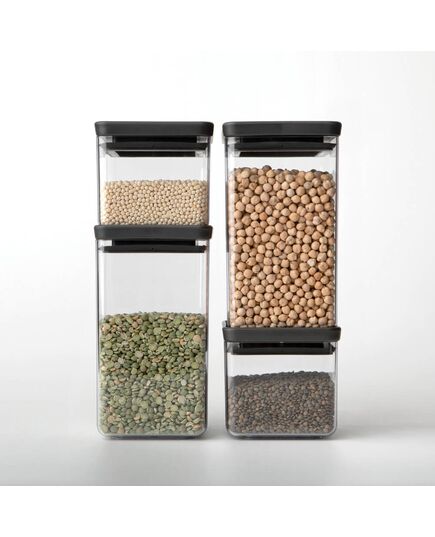 Буркан brabantia tasty+ 1.6l, dark grey