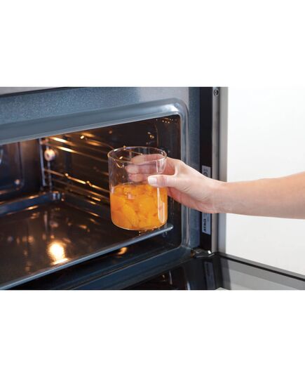 Буркан стъклен brabantia stackable 0.6l, dark grey