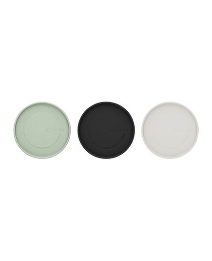Буркани комплект brabantia stackable 0.3l+0.6l+1.1l, light grey/dark grey/jade green, 3 броя