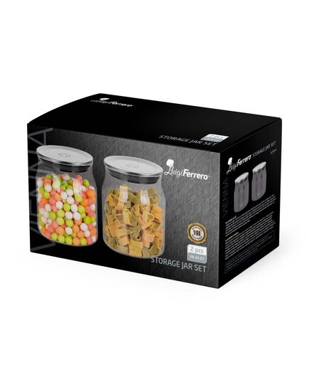 Буркани комплект luigi ferrero vienna fr-4127 700ml 2 броя