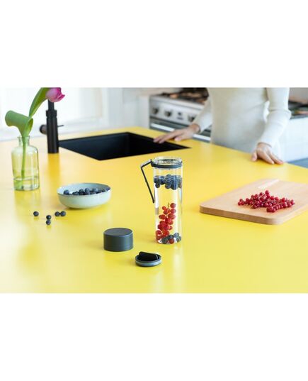 Бутилка brabantia make&take 500ml dark grey, с цедка