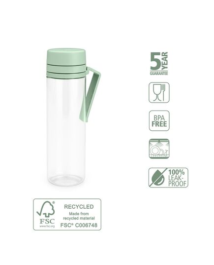 Бутилка brabantia make&take 500ml jade green, с цедка