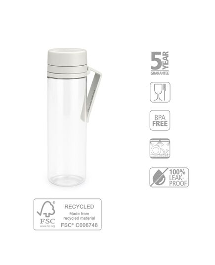 Бутилка brabantia make&take 500ml light grey, с цедка