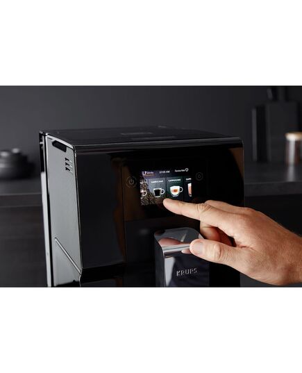 Кафеавтомат, krups ea873810, esp intuition preference milk pot total, black