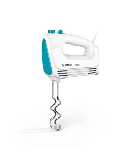 Миксер, bosch hand mixer, clevermixx, 375 w, white/blue