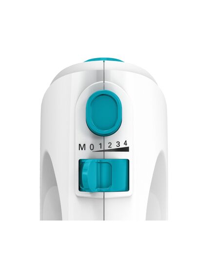 Миксер, bosch hand mixer, clevermixx, 375 w, white/blue