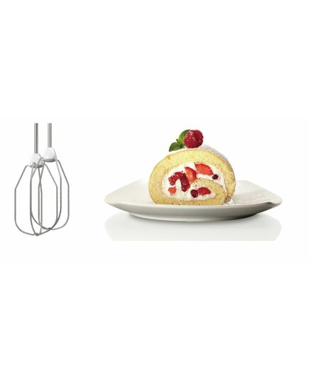 Миксер, bosch hand mixer, clevermixx, 375 w, white/blue