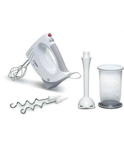 Миксер, bosch  hand mixer 450 w, white-gray