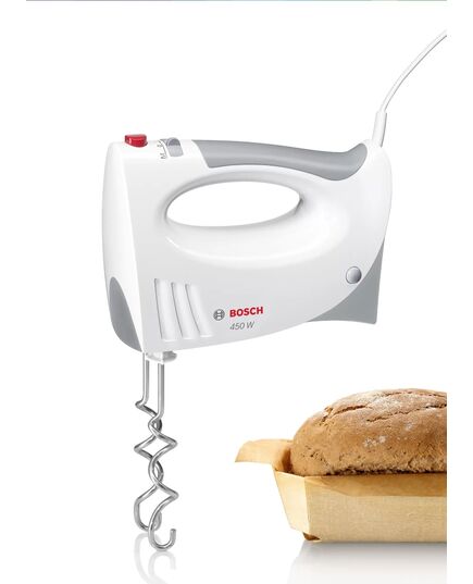 Миксер, bosch  hand mixer 450 w, white-gray