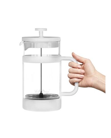 Френска преса за чай и кафе vialli design senso бяла 1 л