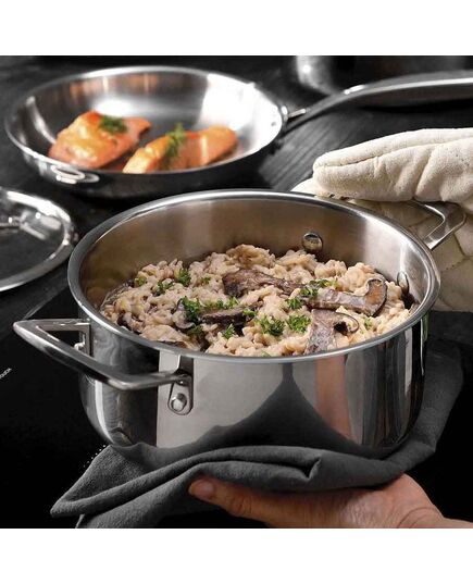 Тенджера masterpro legacy 24х11 см с капак, неръждаема стомана