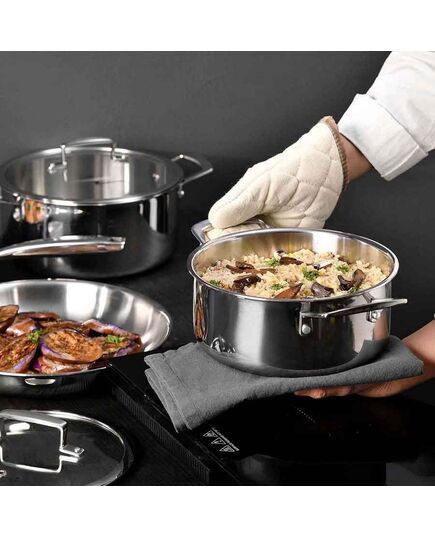 Тенджера masterpro legacy 24х11 см с капак, неръждаема стомана