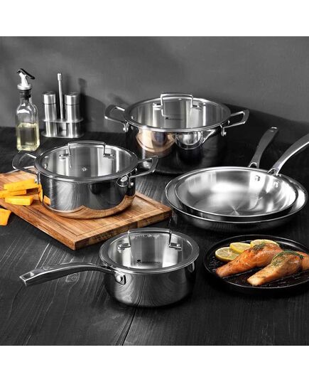 Касерола masterpro legacy 16х7.5 см с капак, неръждаема стомана