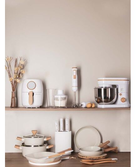 Комплект 3 ножа и блок bergner naturally