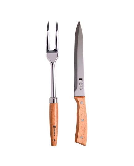 Комплект нож и вилица bergner bbq