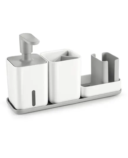 Органайзер за мивка с дозатор за течен сапун и чашка tescoma puro