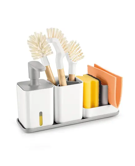 Органайзер за мивка с дозатор за течен сапун и чашка tescoma puro