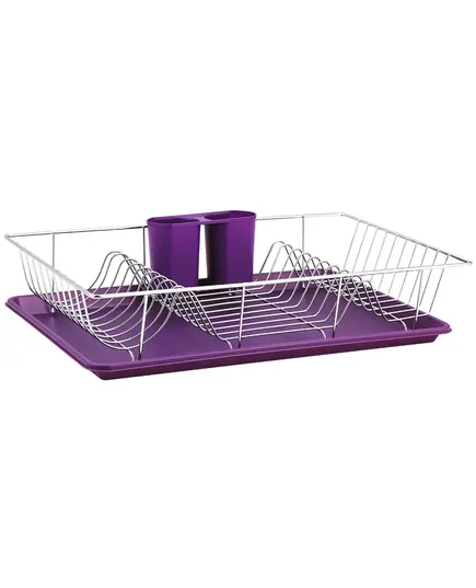 Сушилник за съдове muhler mr-4831cr 48x31x10cm, лилав
