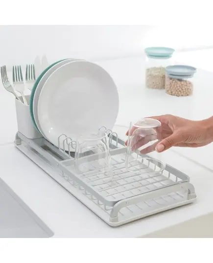 Сушилник за съдове brabantia light grey, компактен