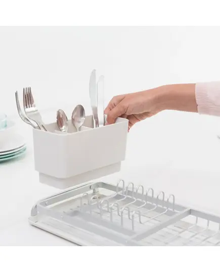 Сушилник за съдове brabantia light grey, компактен