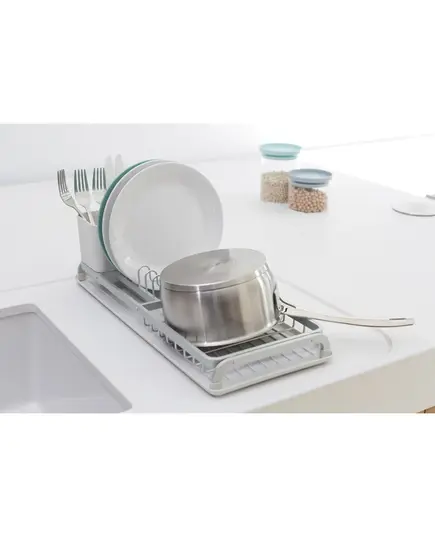 Сушилник за съдове brabantia light grey, компактен