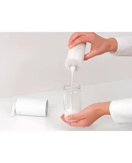 Дозатор за течен сапун brabantia sinkstyle mineral fresh white, 200ml