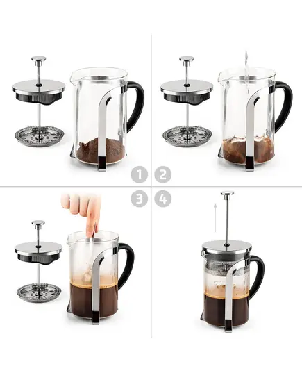 Преса за кафе френска luigi ferrero coffeina fr-8083т 800ml