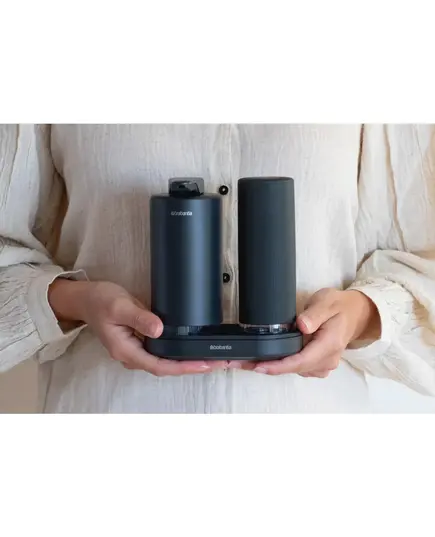 Комплект дозатори за сапун brabantia sinkstyle mineral infinite grey, 2x200ml