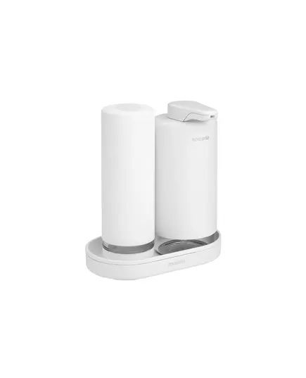 Комплект дозатори за сапун brabantia sinkstyle mineral fresh white, 2x200ml