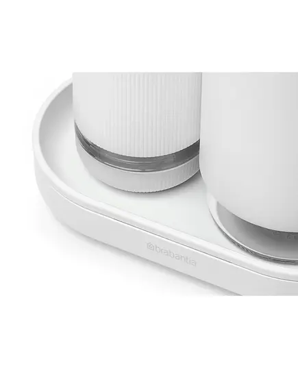 Комплект дозатори за сапун brabantia sinkstyle mineral fresh white, 2x200ml