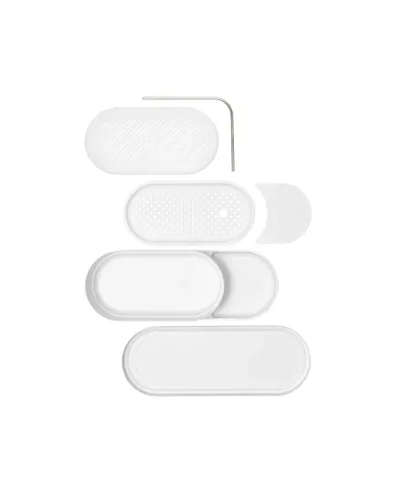 Органайзер за мивка brabantia sinkstyle mineral fresh white